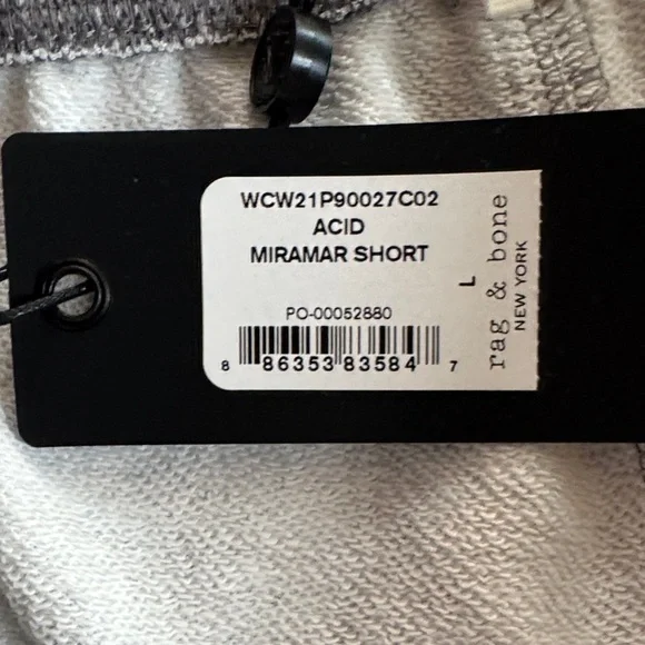 rag & bone Washed Knit Jean Shorts - Picture 2 of 4